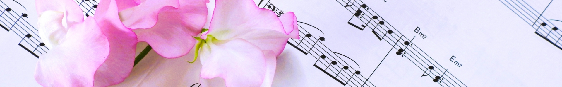 スイートピーと楽譜